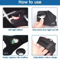 Hand Gloves With Lights Water Proof Tool Outdoor Half-finger Gloves Light Supplier